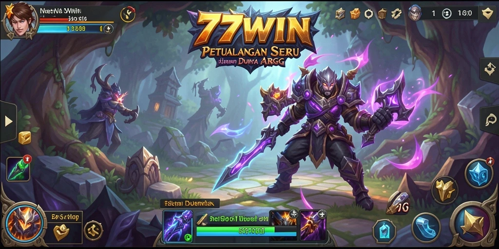 Tangkapan layar gameplay <strong>77WIN</strong> yang menunjukkan aksi pertempuran seru.