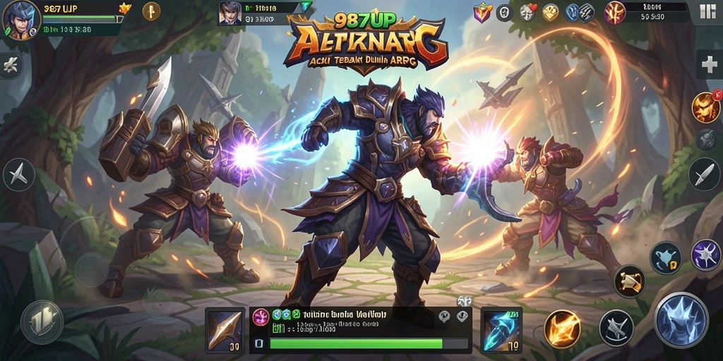 Gameplay seru di dunia fantasi 987UP dengan aksi keren.