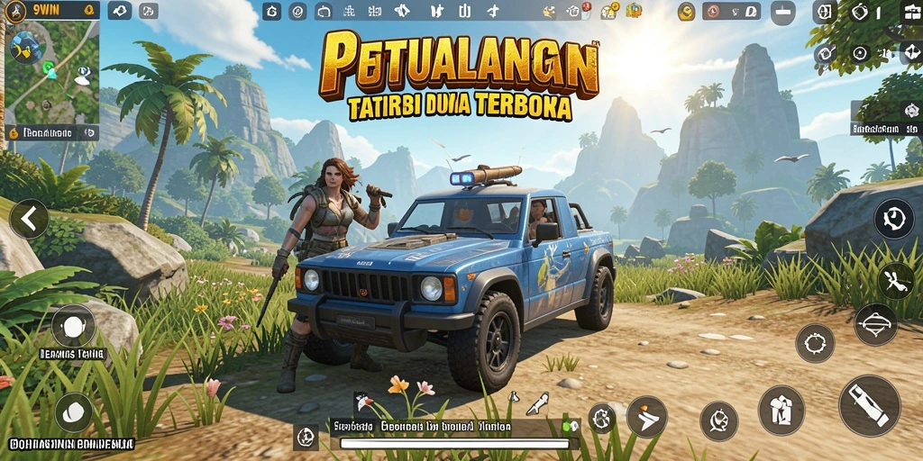 Tampilan gameplay yang mendebarkan di dunia terbuka 9WIN.