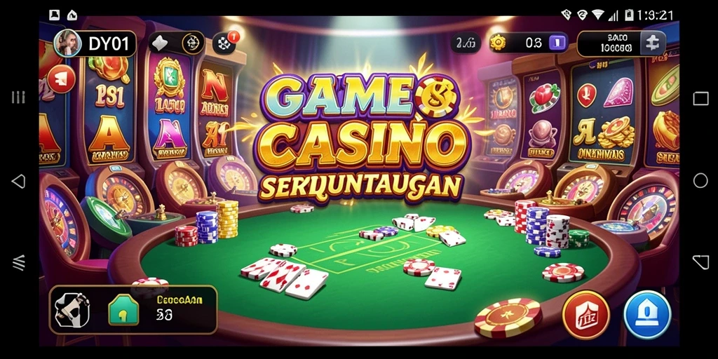 Tampilan permainan Kasino yang menawan dan interaktif di DY01.