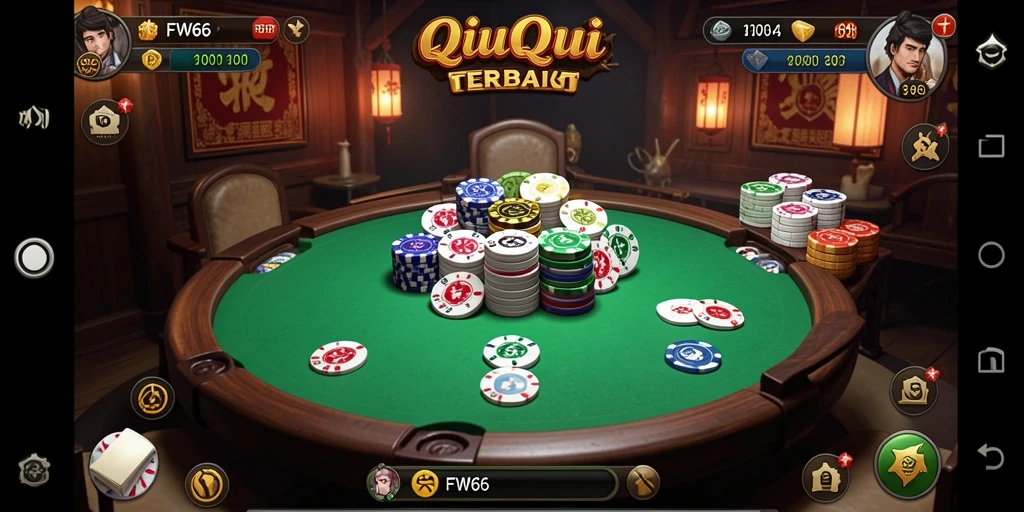 Tampilan menarik dari gameplay QiuQiu di FW66.