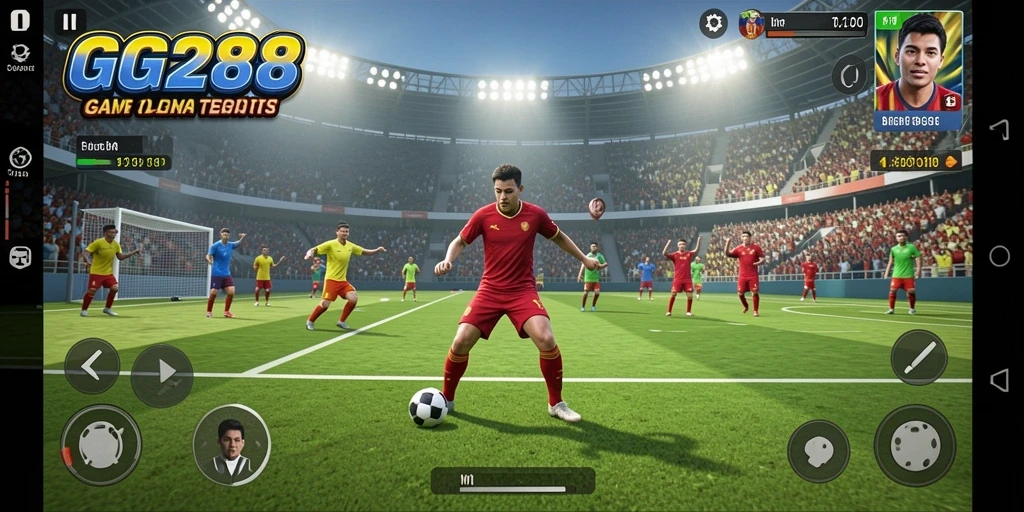 Screenshot gameplay GG288 menampilkan aksi olahraga yang mendebarkan.