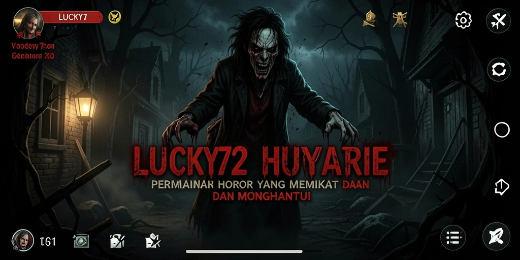 Tangkapan layar menampilkan suasana menegangkan dalam LUCKY72.