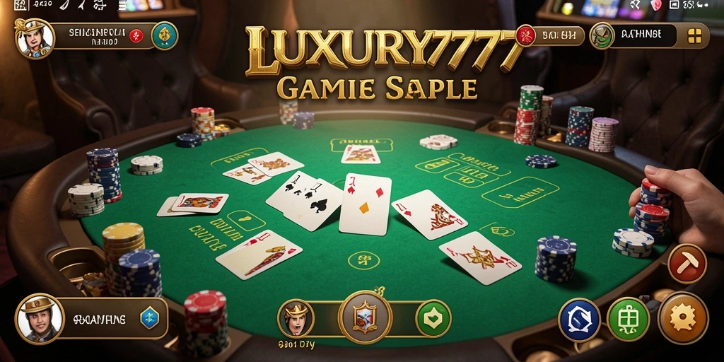 Tampilan gameplay Gaple yang seru di LUXURY777.