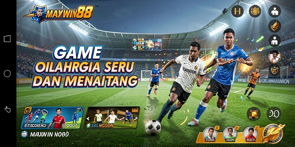 Tampilan gameplay seru di MAXWIN88 dengan aksi olahraga yang mendebarkan.