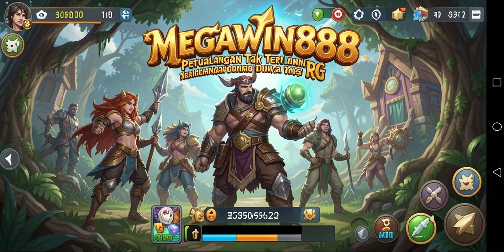 Tampilan gameplay MEGAWIN888 yang seru dan menantang.