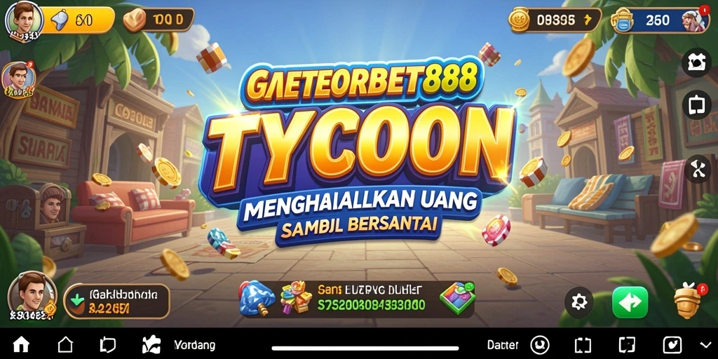 Tampilan gameplay menarik dari METEORBET88, menunjukkan aspek manajemen Tycoon.