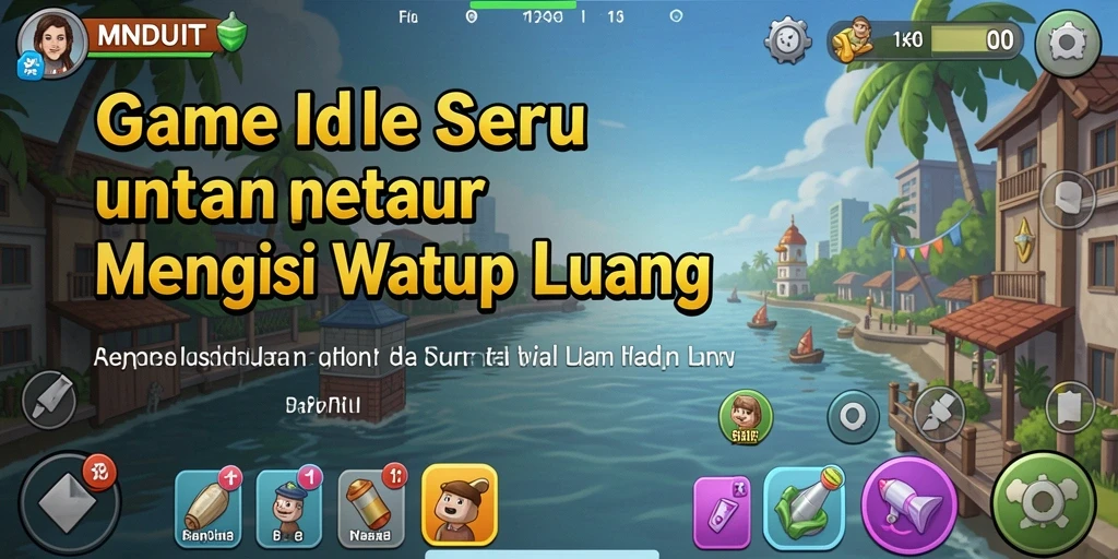 Tampilan gameplay MNDUIT yang menarik dan penuh warna.