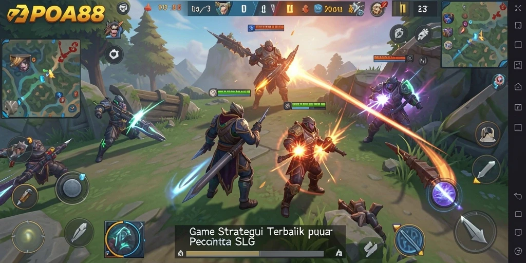 Tampilan gameplay seru dalam POA88 yang penuh strategi.