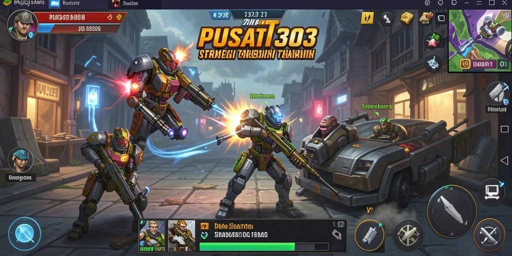 Tampilan menarik dari gameplay strategi PUSAT303