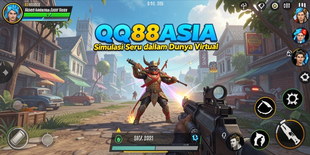 Screenshot utama <strong>QQ88ASIA</strong> menunjukkan aksi seru dalam gameplay simulation.