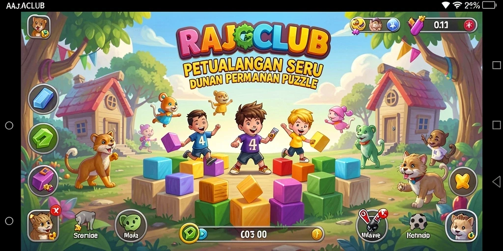 Screenshot gameplay RAJACLUB menampilkan teka-teki yang menantang dan seru.
