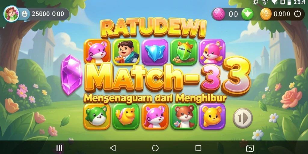 Tampilan menarik dari gameplay RATUDEWI yang seru dan penuh warna.