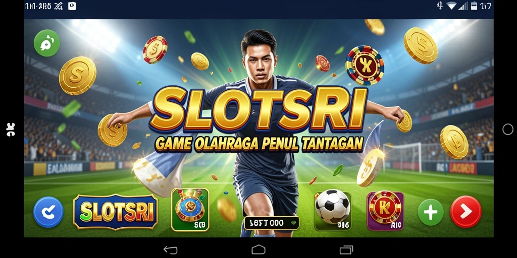 Tampilan gameplay seru SLOTSRI dengan berbagai aksi olahraga.